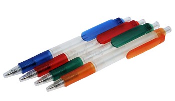 balpen van 80 procent maiszetmeel, blauw, per 5